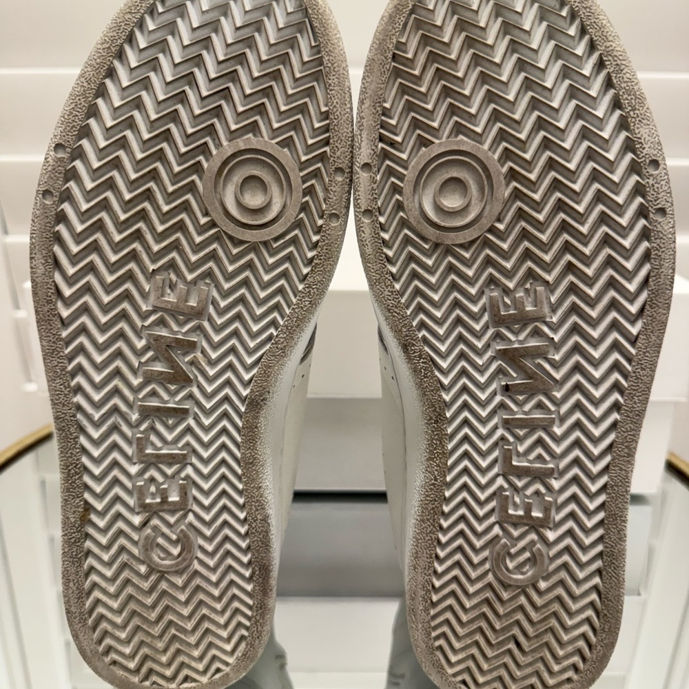 Celine Ct-01 “Z” Trainer High Top Sneaker In Calfskin Optic White - Picture 12 of 12